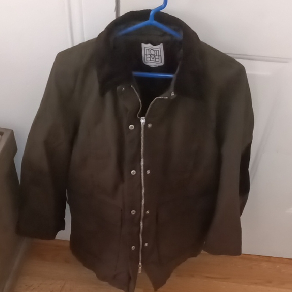 Women's TOTEME Military Green Extra Baggy Country Elbows Corduroy Collar Romania